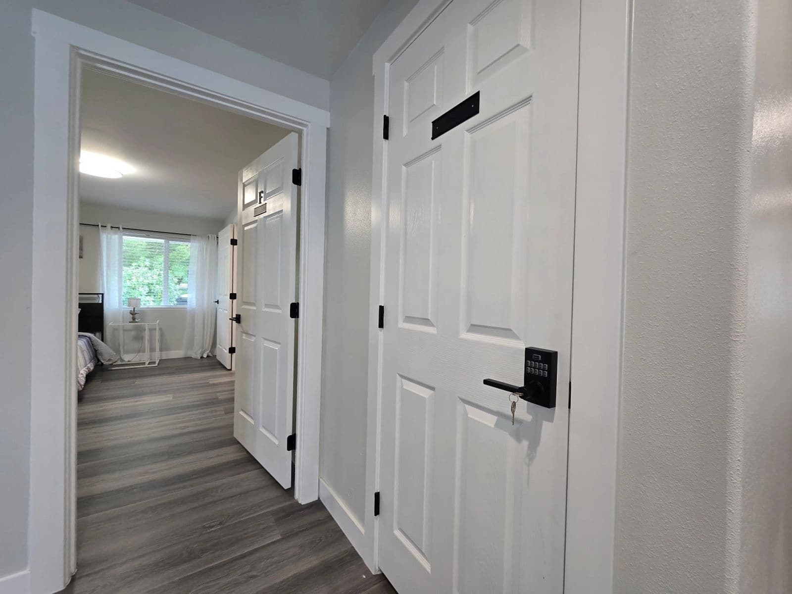 Bright hallway inside the home